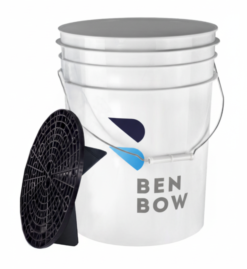 Seau Benbow 20 L gradué avec séparateur noir – Blanc
