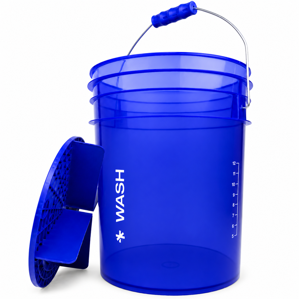 Seau Benbow 20 L gradué avec séparateur – Bleu WASH