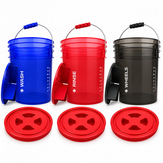 Trio Benbow Lavage, Rinçage & Jantes – 3 seaux 20 L avec séparateurs