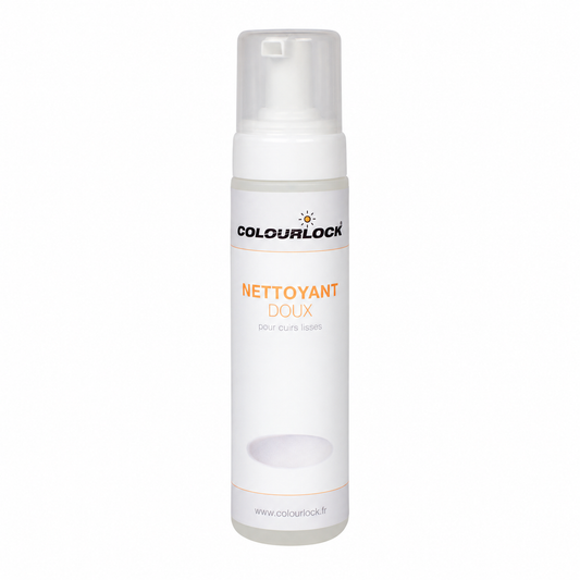 Nettoyant doux COLOURLOCK — flacon mousseur, étiquette française, sans éponge
